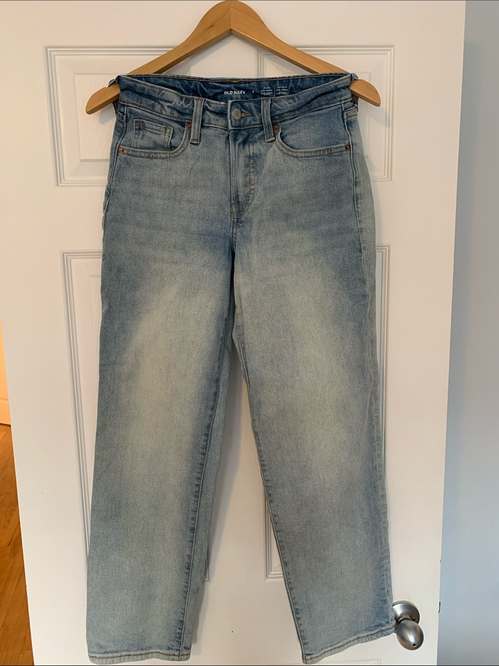 Old Navy Light Blue Straight Leg Jeans